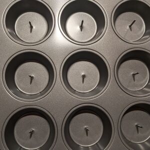 Premium Non-Stick Gray Muffin Pan
